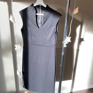 Black dress gold zip